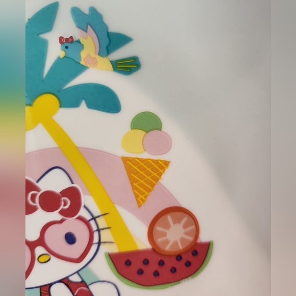 Hello Kitty Ceramic Salad Bowl with Flamingo and Palm Tree Set of 4 - Picture 7 of 8